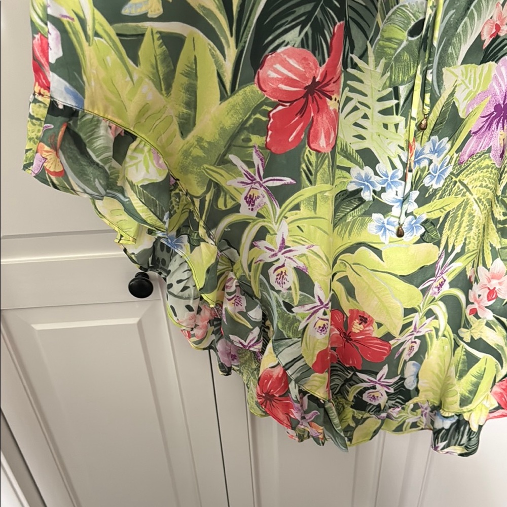 Tommy Bahama Floral Maxi Dress - Green and Red - Picture 4 of 7